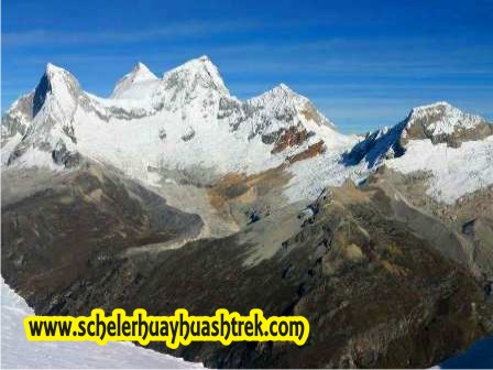 Los Huandoys y Pisco Oeste desde Yanapaccha